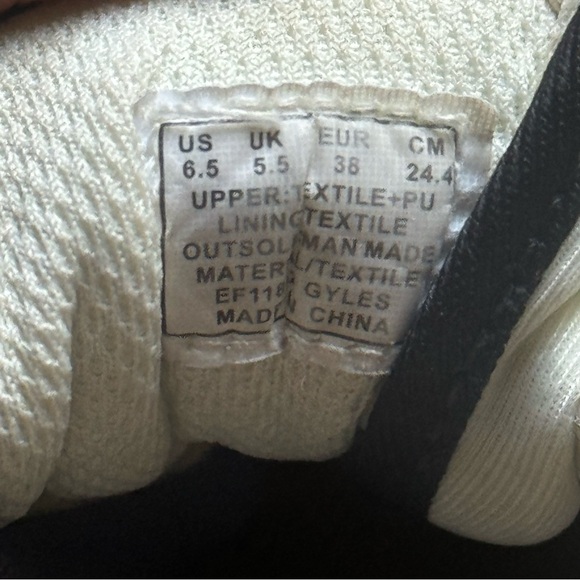 RBX Cream and Black Sneakers - Picture 7 of 7